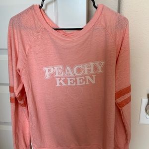 “Peachy Keen” Long Sleeve Sweatshirt